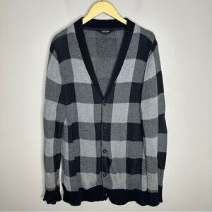 Adam Levine plaid cardigan